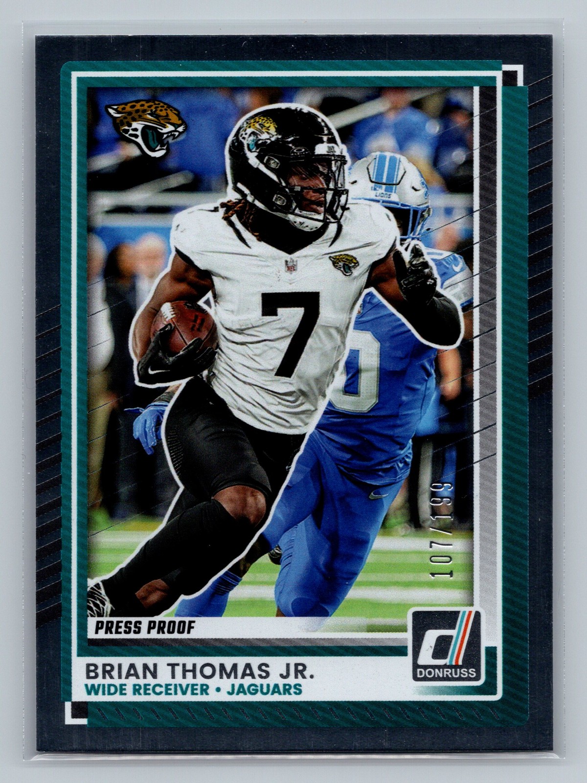 2025 Donruss Brian Thomas Jr. Press Proofs Silver #3 #/199