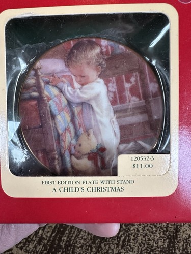 Hallmark Serie Piatti da Collezione Ornamenti Set di 5 + 1992 Carlton Natale Bambino - Foto 2 di 5
