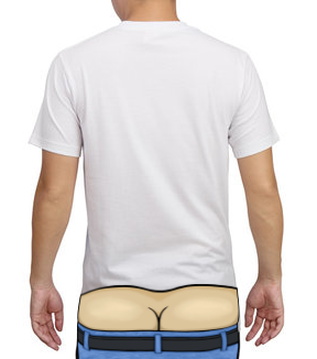 #ad Exposed Butt Crack Funny Gag Gift T Shirt $16.99