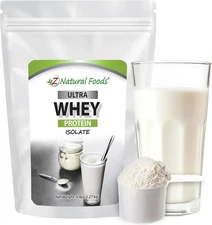 Ultra Whey Protein Isolate Powder - Pure, Unflavored, Unsweetened Whey Protein P