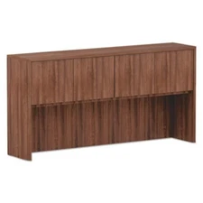 Alera VA287215WA Valencia Series Hutch, 3-comp, 70 5/8 X 15 X 35 1/2, Mod Walnut