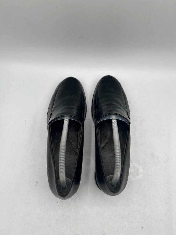 Mocasines informales aerosoles para hombre talla 8,5 M cuero tacón bloque punta almendra sin cordones Foto 4 de 4