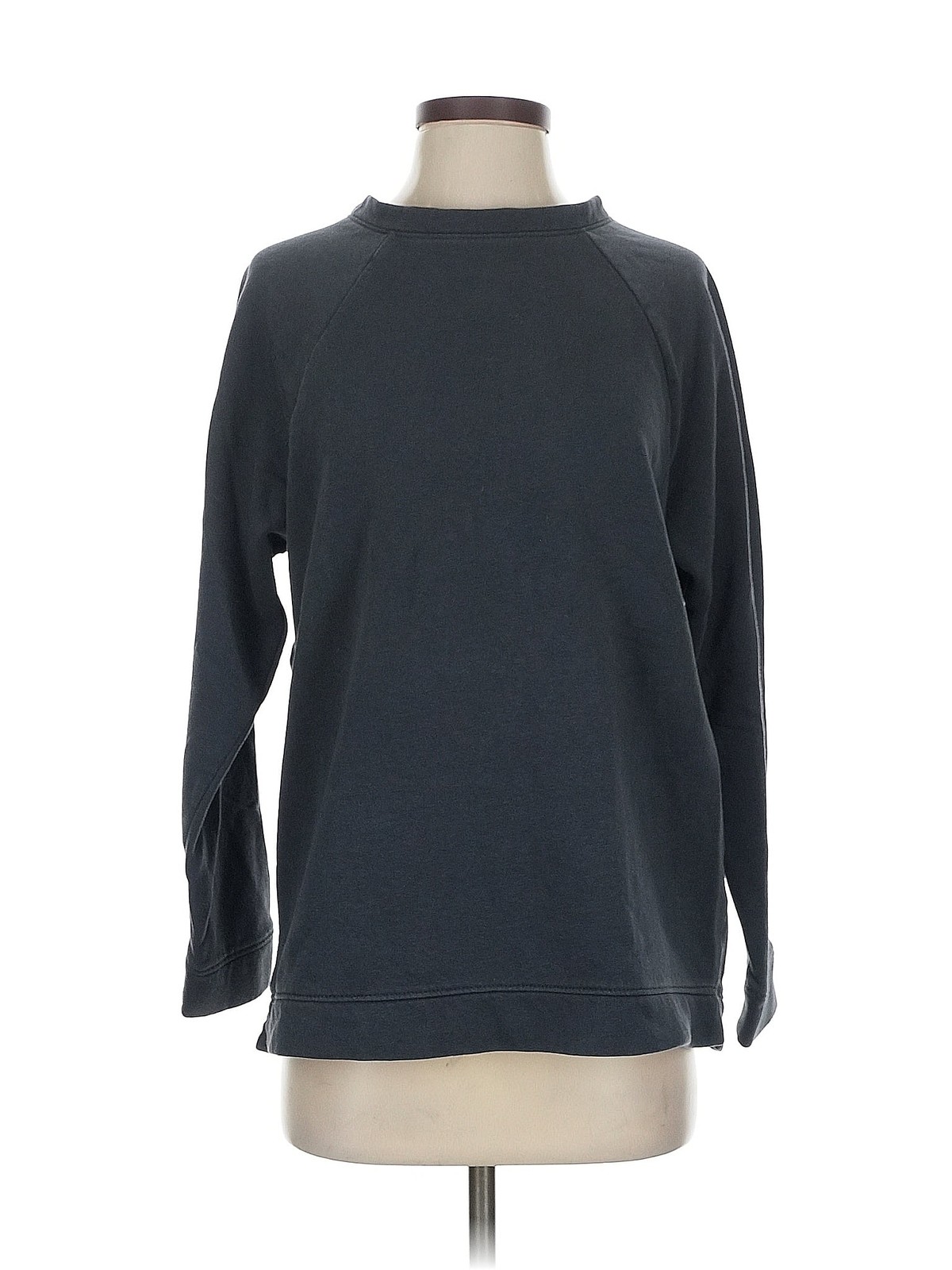 H&M Women Gray 3/4 Sleeve T-Shirt XS