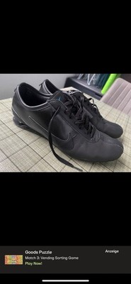 Nike Shox Rivalry Sneaker, EU 45 Schwarz Leder
