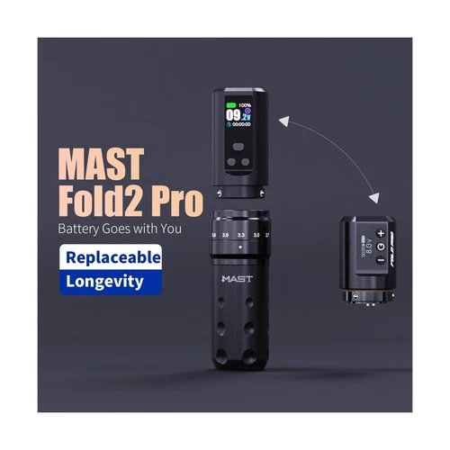 Mast Fold2 Pro Tattoo Kit, Cordless Complete Tattoo Gun Machine Kit, 2 Batter... image 2