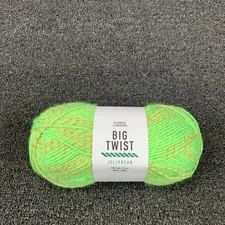 Big Twist Jellybean, Colorway Sour Green Apple, NEW 218.7yds Ea, 3.5oz