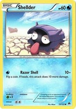 POKEMON CARD SHELLDER 22/122 NO 090 BIVALVE POKEMON TCG CCG