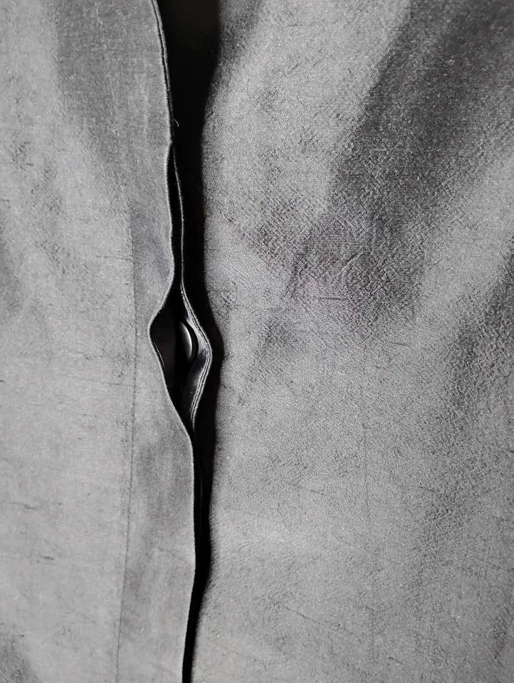 Винтажный женский блейзер Talbots из 100% шелка Noil/Raw Silk 8 цвет черный Career Holiday  - Изображение 3 из 4