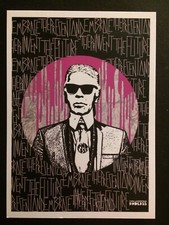 ENDLESS, Karl Lagerfeld, artists Promotional Card, 2019