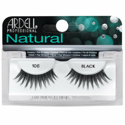 (LOT OF 20) Ardell Natural Lashes False Eyelashes 106 Black