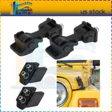Locking Hood Latch Hood Catch 2pcs fit for 1997-2006 Jeep Wrangler TJ