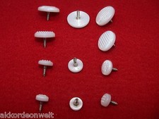 Fluted buttons for accordion, boutons accordéon, serrated accordion buttons #
