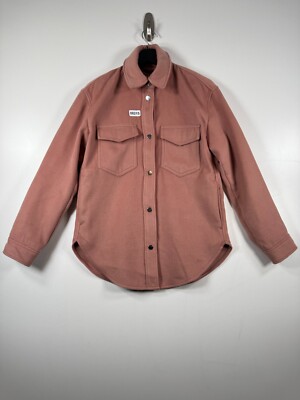 BNWT Abercrombie Fitch Womens Button Up Shirt Jacket Peach Sz Small 19x28 