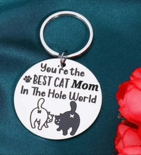 Best Cat Mom In The Whole World Hot Keychain Kitty
