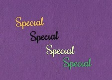 SPECIAL die cuts scrapbook cards