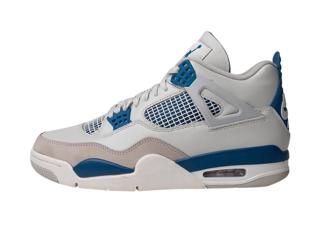 Nike Air Jordan 4 Retro AJIV AJ4 Military Blue White Grey FV5029