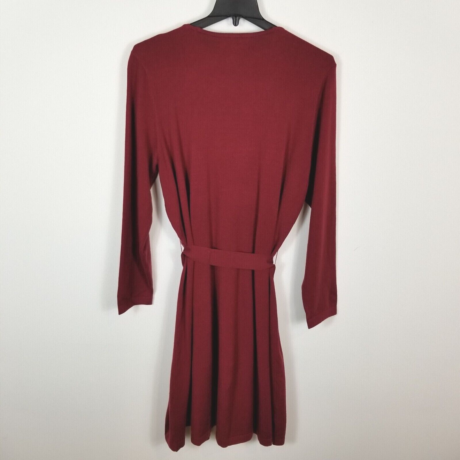 dans journalist Grundig Vero Moda Womens Maroon Long Sleeve Surplice Neck Belted Wrap Dress Size 3X  | eBay