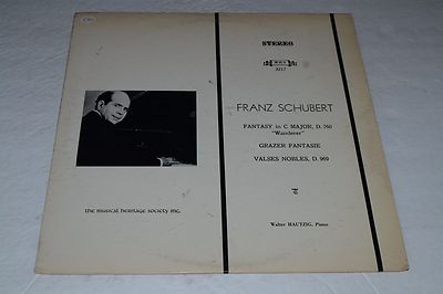 Franz Schubert~Fantasy in C Major~Grazer Fantasie~Valses Nobles~Hautzig~MHS 3217
