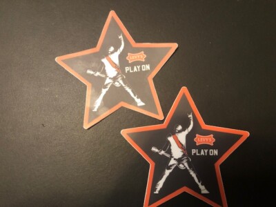Levy's Guitar Straps 2PC Sticker Set PLAY ON 