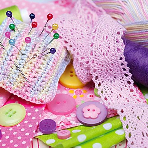 250pcs Sewing Pins With Plastic Pearl Head Pins Straight Quilting Pin 38mm Multi