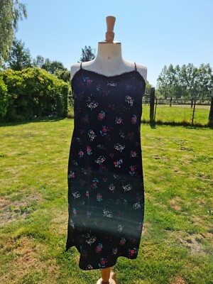 CAMAIEU SUPERBE ROBE STYLE COMBINAISON DENTELLES IMPRIMÉE