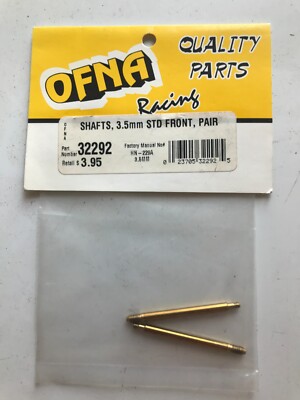 OFNA 32292 Shafts, 3.5mm STD Front, Pair