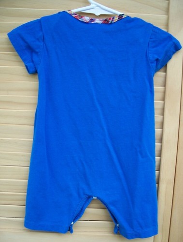 Mameluco de avión a cuadros boutique CACH CACH~talla para niño 9M~9 meses~Cach Cach~s/s~ - Imagen 4 de 5