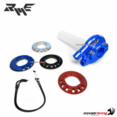 Robby専用 Schnellgasgriff Robby Moto standard blau 22.2mm+Kabel Kawasaki