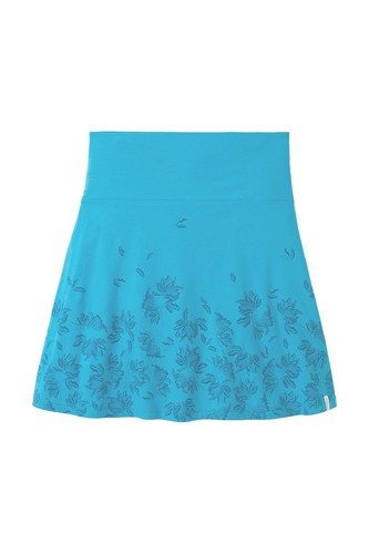 Tranquillo Rock skirt blau türkis Blumen geblümt Bio-Baumwolle Blüten S25F01 - Picture 4 of 6
