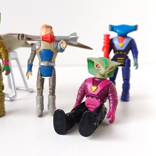 Lot Jouets Dino Riders 1987 CollectionVintage TYCO Pterodactyl & 7 Personnages - Foto 4 di 6