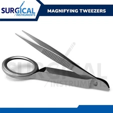 Magnifying Tweezers - Splinter Forceps With Magnifier - First Aid German Grade