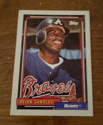 Deion Sanders Topps 1992 Atlanta Braves #645 | eBay