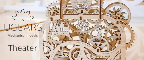 Mechanical UGEARS wooden 3D Model "THEATER" Construction Set - Picture 10 of 10