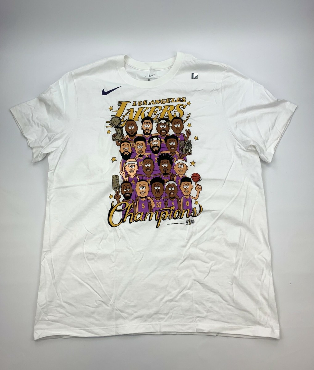 New Nike Los Angeles Lakers Champions 2020 Roster T Shirt