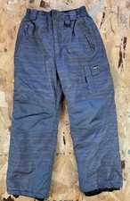 WEATHERPROOF 32 DEGREES Snap/Zip Gray Lined Snow Pants Youth Size Large 14/16 