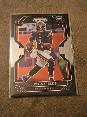 Justin Fields RC Combo Prizm Black 2021 Panini Football & Magnitude MAG-8 Clear