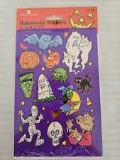 American Greetings Factory Sealed Halloween Stickers Mummy, Pumpkin FREE SHIP