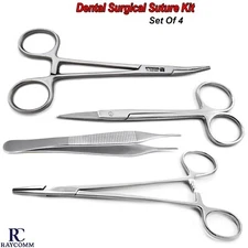 Dental Medical Instruments Suturing Kit Scissor Hemostat Pliers Tweezer Tools CE