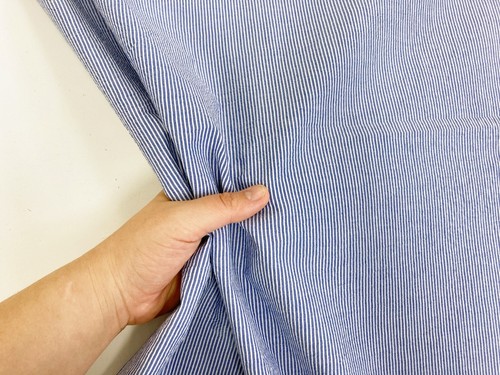100% Cotton Seersucker Fabric Gingham PinStripe Traditional Wrinkle Texture - Picture 17 of 25