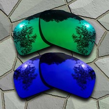 Jade Green Violet Blue Polarized Lenses Replacement For-Oakley DOUBLE EDGE