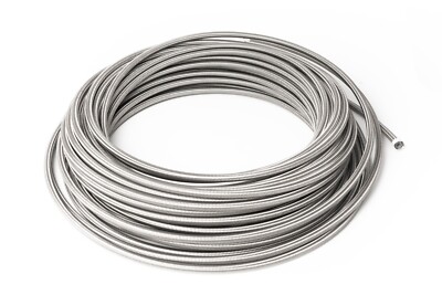 1,0m PTFE Stahlflexleitung Dash 4 / -4 AN / JIC 4 Brems-/Kupplungsleitung 4,8mm