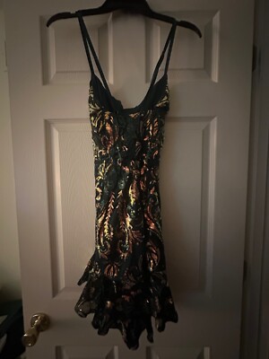homecoming dresses hello molly Hello Molly mini green and gold sequin homecoming dress, worn once, size M