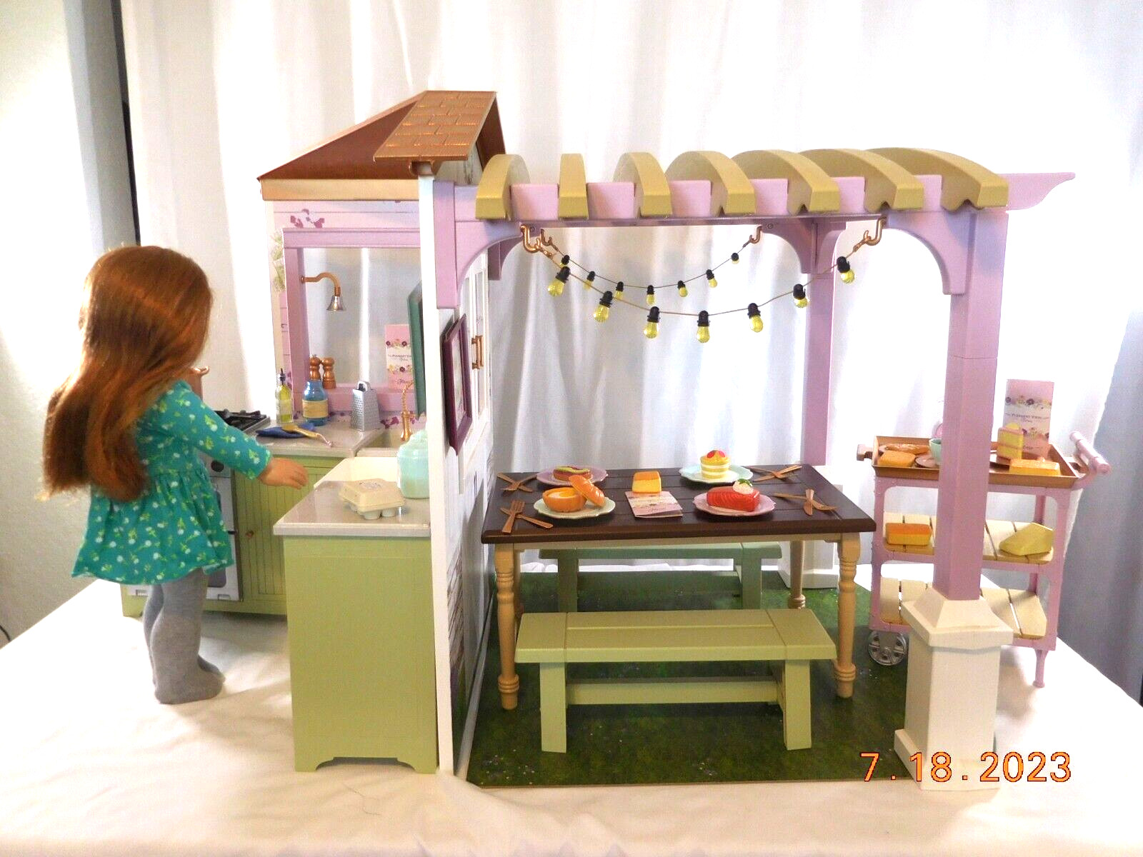 American Girl Blaire’s Family Farm Restaurant Retired HTF Kitchen 2019 n Blair n