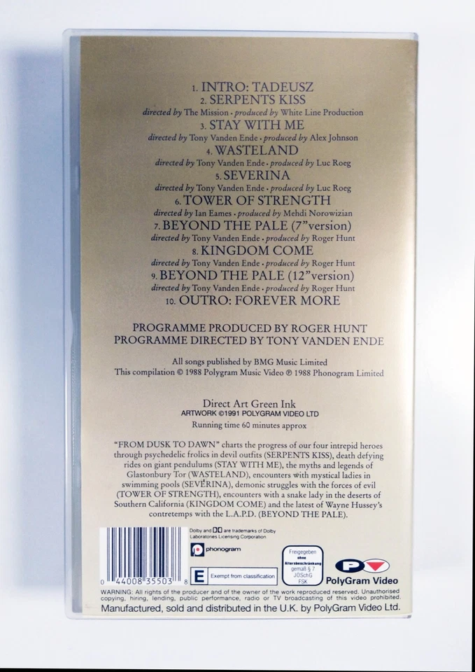 The Mission From Dusk To Dawn VHS Video OOP 1991 - Bild 2 von 4