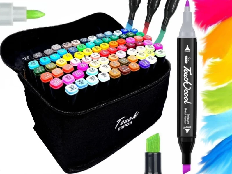 FINECOLOUR School Art Supplies Markers Brush Pen Alcohol Based Ink  Professional Manga Art Marker For Drawing