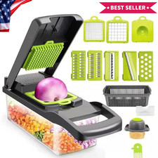 12-in-1 Vegetable Slicer Cutter Multifunction Fruit Potato Chopper Grater