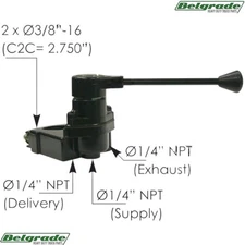 170.276270 Universal TC2 Type Hand Brake Valve - Bendix 275107 275509 276270