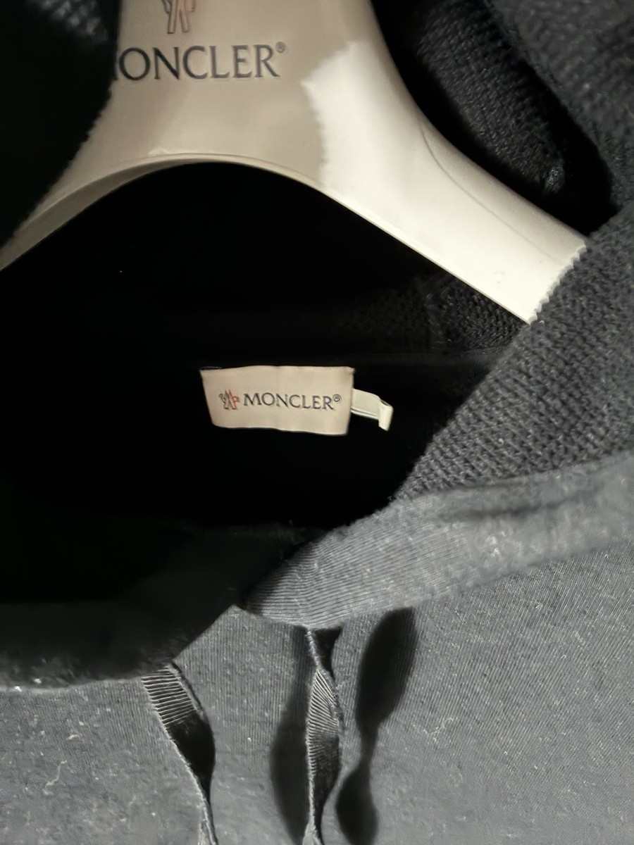 Rare MONCLER Black Hoodie  Medium - $1095 View 5