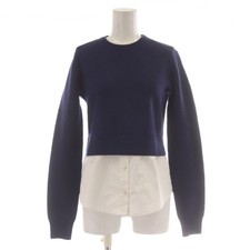 MARC by MARC JACOBS XS Knitwear in Blue and White with a Round Neck