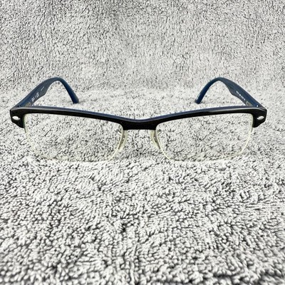 RAY-BAN Eyeglasses Frame RB7014 5068 Brown Tortoise/Blue Half Rim 54-18-140